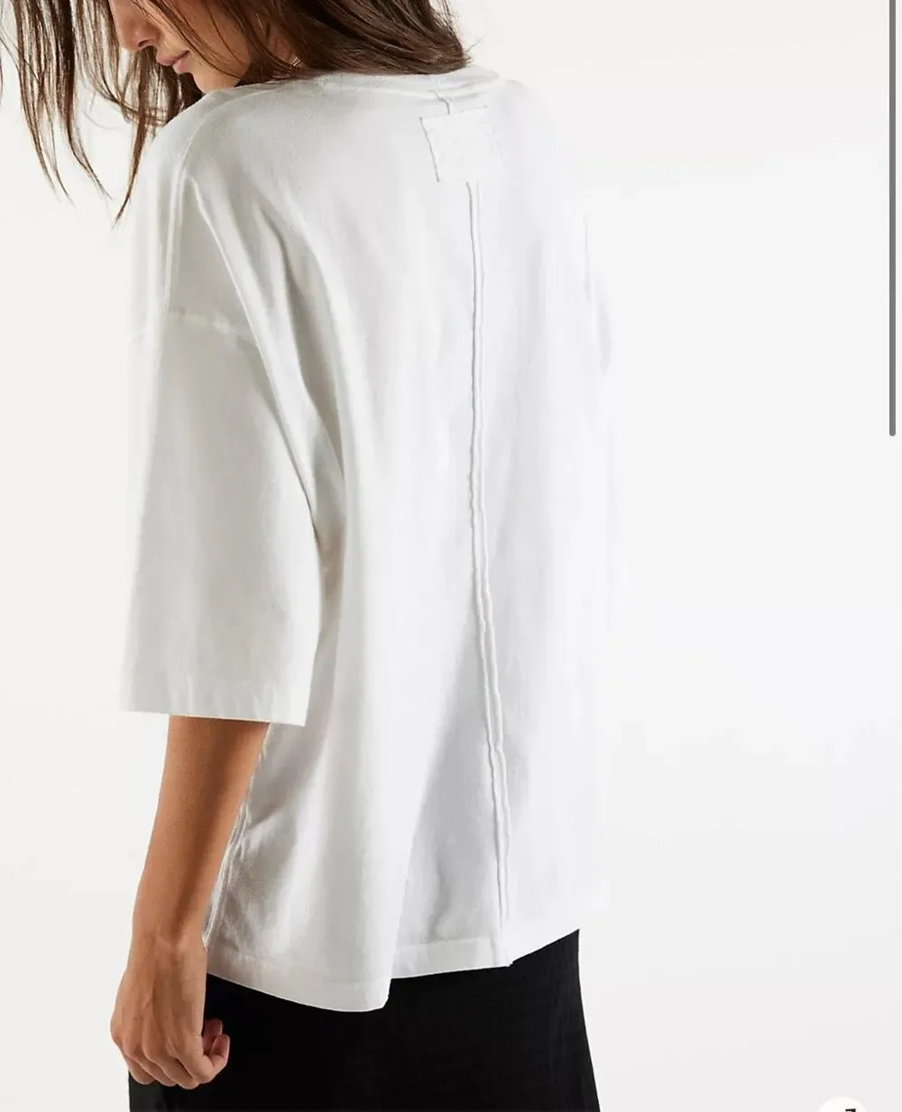 Free People X We The Free Perfect Oversized Tee shirt White XL NEW